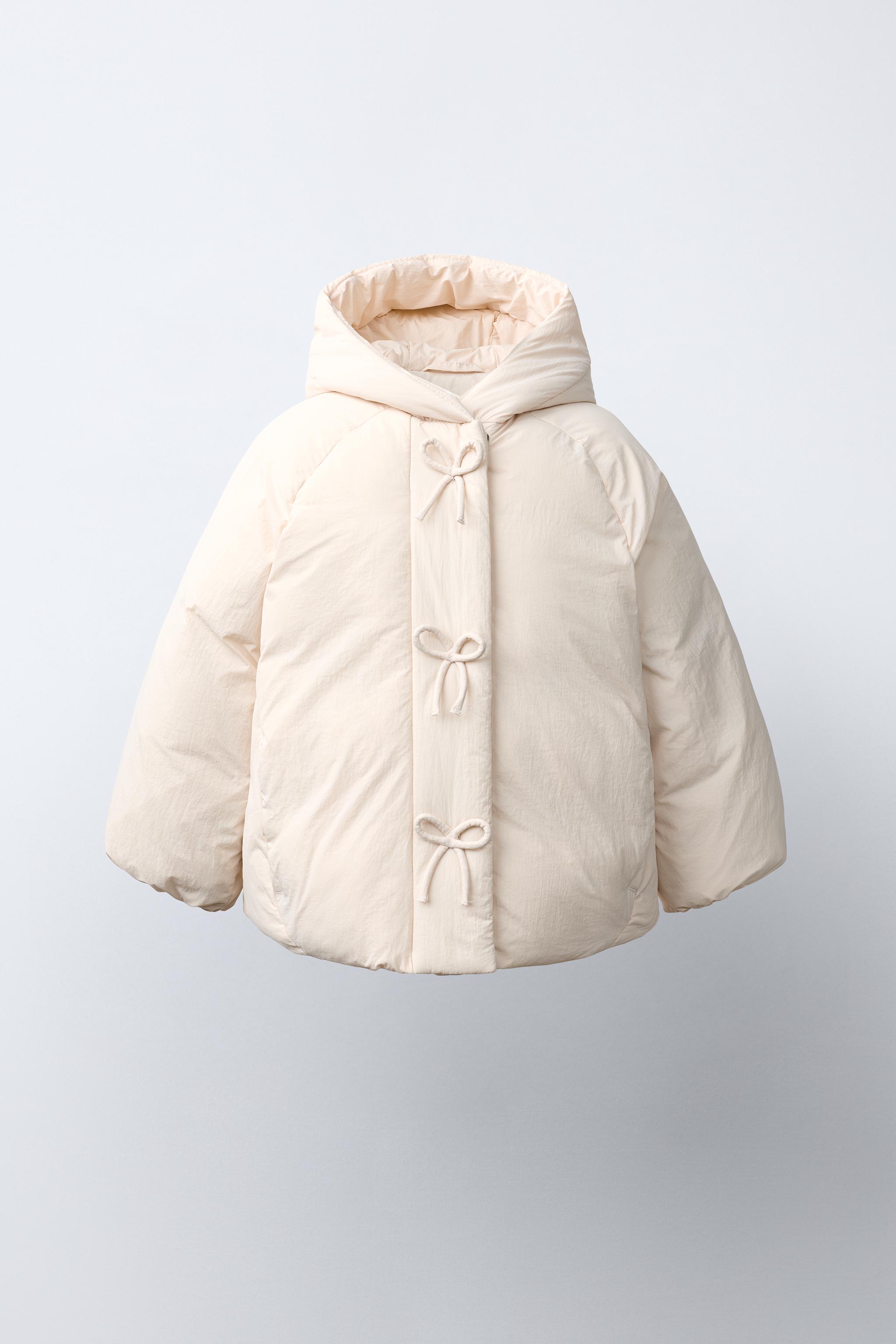 WATER REPELLENT BOW PUFFER COAT